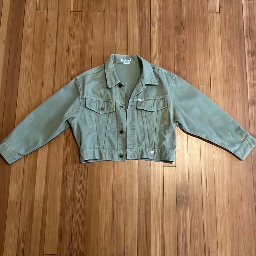 Guess Vintage Olive Green Jacket